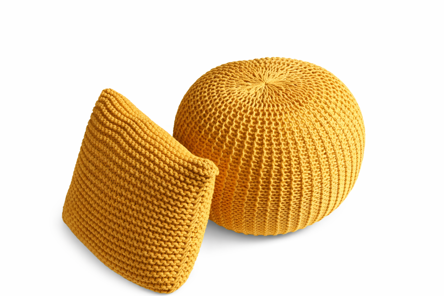 Pletene puffy